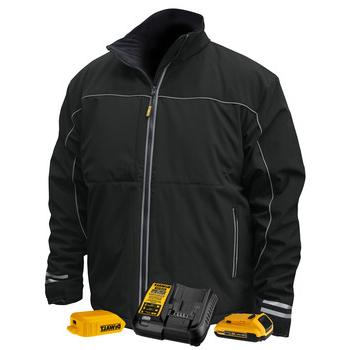 HEATED GEAR | Dewalt DCHJ072D1-L 20V MAX Li-Ion G2 Soft Shell Heated Work Jacket Kit - Large